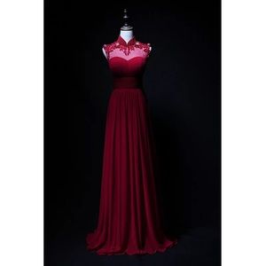 Red formal gown like new, XS, dry cleaned in bag